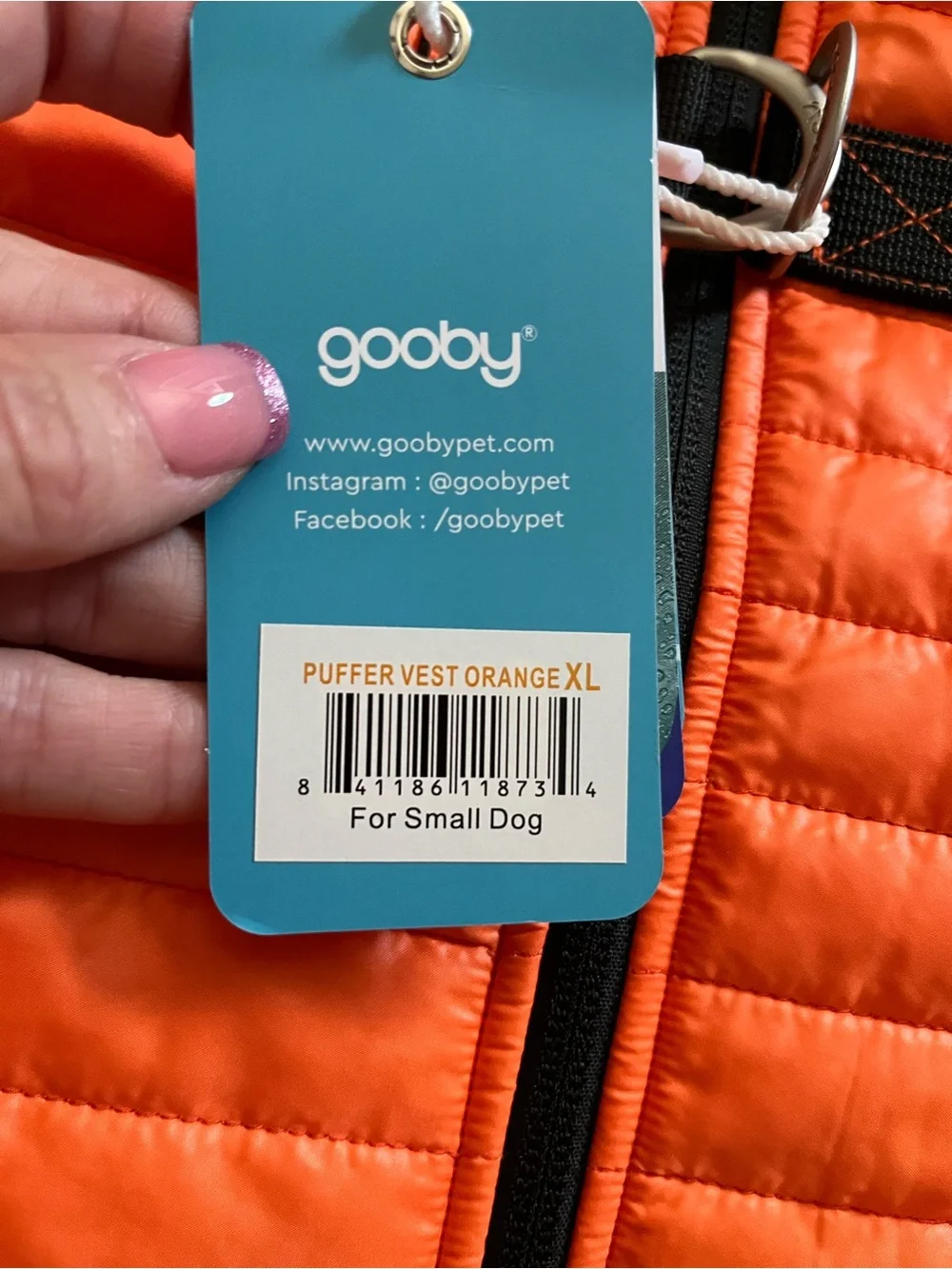 Dog puffer vest